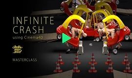 Infinite Crash с Cinema 4D logo