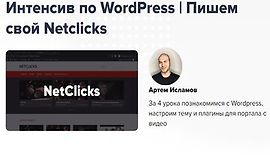 Интенсив по WordPress | Пишем свой Netclicks logo