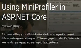 Использование MiniProfiler в ASP.NET Core