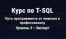 Курс по T-SQL. Путь программиста от новичка к профессионалу Уровень 3 - Эксперт logo