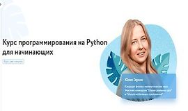 Курс программирования на Python для начинающих logo