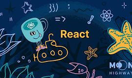 Начало работы с React logo