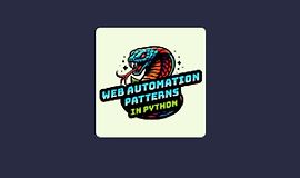 Паттерны веб-автоматизации на Python logo