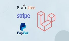 Платежная Интеграция Laravel с Braintree, Stripe и PayPal logo