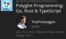 Полиглот программирование: Go, Rust и TypeScript logo