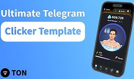 Приложение мини-игра Кликер для Telegram logo