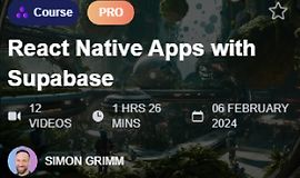 Приложения на React Native с Supabase logo