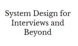 Проектирование систем для интервью и не только logo