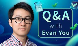 Q&A c Evan You logo
