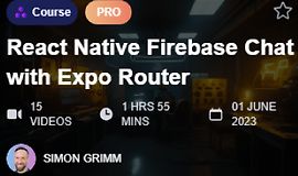 React Native Firebase Чат с Expo Router logo