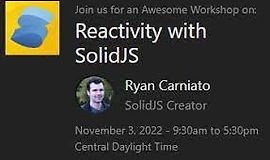 Реактивность с SolidJS logo