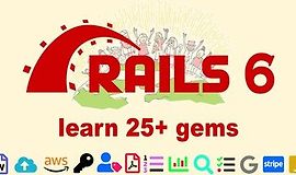 Ruby on Rails 6: изучите 25+ гемов и создайте Startup MVP 2020 logo