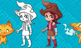 Сел-шейдинг 2D персонажей с Krita