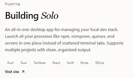 Создаём SOLO: единое приложение для локальной разработки