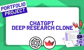 Создание клона ChatGPT Deep Research с помощью Streamlit logo