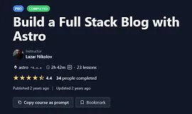Создание полнофункционального блога на Astro
