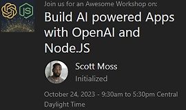 Создавайте AI приложения с использованием OpenAI и Node.js logo
