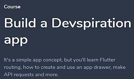 Создайте приложение flutter (Devspiration app) logo