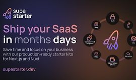 Supastarter: Всё необходимое для разработки SaaS на Next.js & Nuxt logo