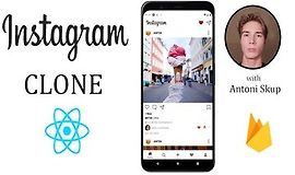 React Native - Создайте клон Instagram с Firebase logo