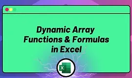 Ускорьте Excel с динамическими массивами и формулами