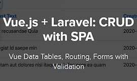 Vue.js + Laravel: CRUD и SPA logo
