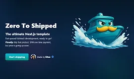 Zero To Shipped: Универсальный шаблон Next.js