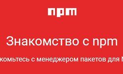 Знакомство с npm logo