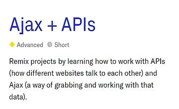 Ajax + APIs logo