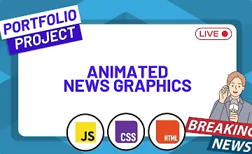 Изображение курса Анимированные графики новостей на HTML, CSS и JavaScript