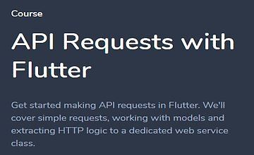 Изображение курса API-запросы с Flutter