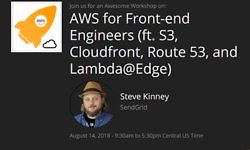 Изображение курса AWS для Frontend инженеров (S3, Cloudfront, Route 53, and Lambda@Edge)