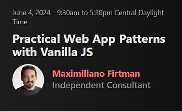 Изображение курса Эффективные паттерны для веб-приложений с Vanilla JS