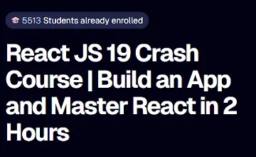 Изображение курса Экспресс-курс по React JS 19: создайте приложение и освойте React за 2 часа