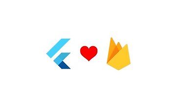 Flutter с Firebase logo