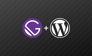 Gatsby JS: создание статических сайтов с помощью React,  Wordpress... logo
