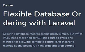 Гибкая сортировка БД с Laravel logo