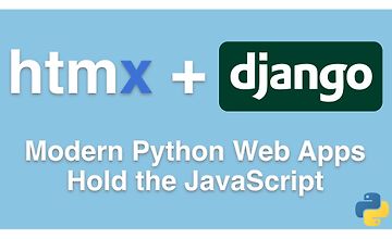 Изображение курса HTMX + Django: Создание современных веб-приложений на Python без JavaScript