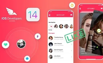 Изображение курса iOS 14 приложение для знакомств как Tinder с Firebase и Swift