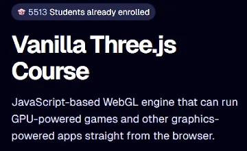 Изображение курса Курс по чистому Three.js