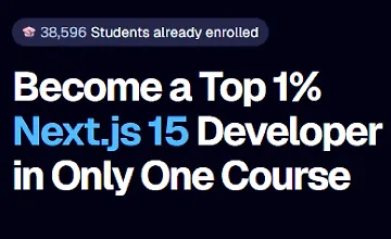 Изображение курса Курс Ultimate Next.js 15 + Книга