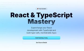 Изображение курса Мастер React и TypeScript