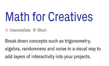 Изображение курса Математика для креативщиков