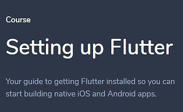 Изображение курса Настройка Flutter