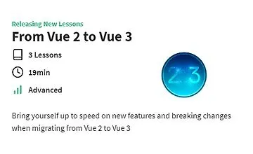 Изображение курса От Vue 2 до Vue 3
