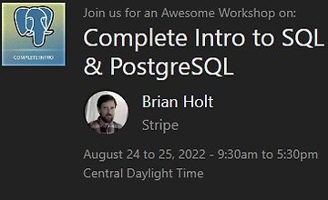 Изображение курса Полное введение в SQL и PostgreSQL