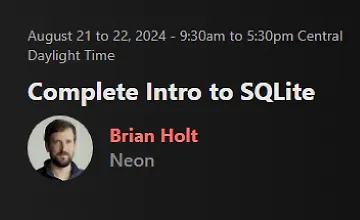Изображение курса Полное введение в SQLite