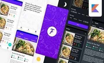 Приложение Modern Food Recipes - Разработка на Android с Kotlin logo