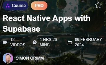Приложения на React Native с Supabase logo