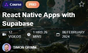 Изображение курса Приложения на React Native с Supabase